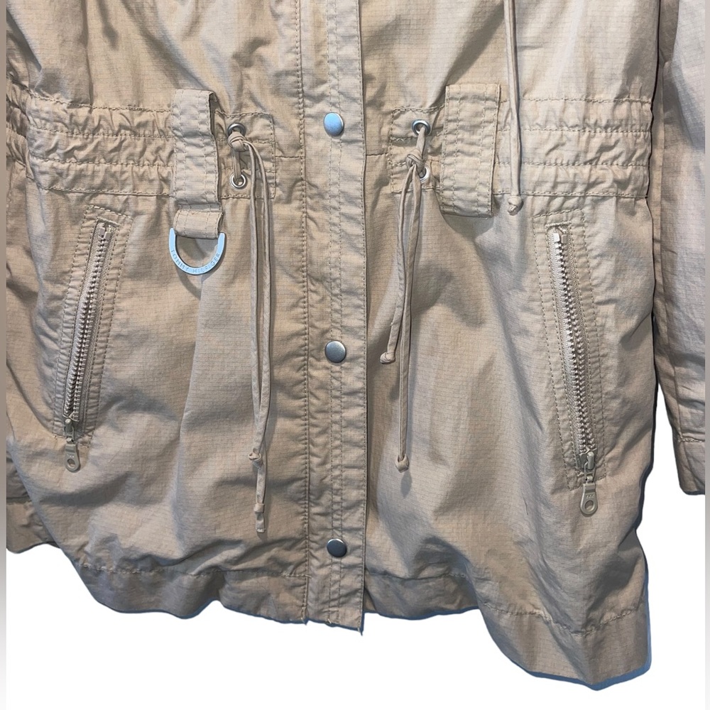 Women’s Tommy Hilfiger Field Jacket Drawstring Waist Long Coat Size Small - Picture 9 of 10